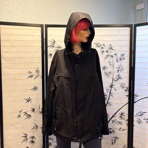 Removable hood, zip, front multi pocket jacket